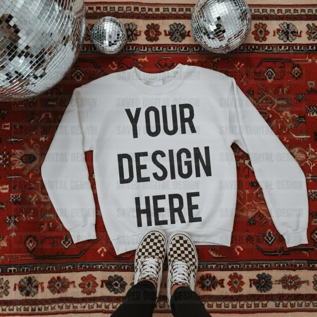 UNBRANDED WHITE SWEATSHIRT MOCK