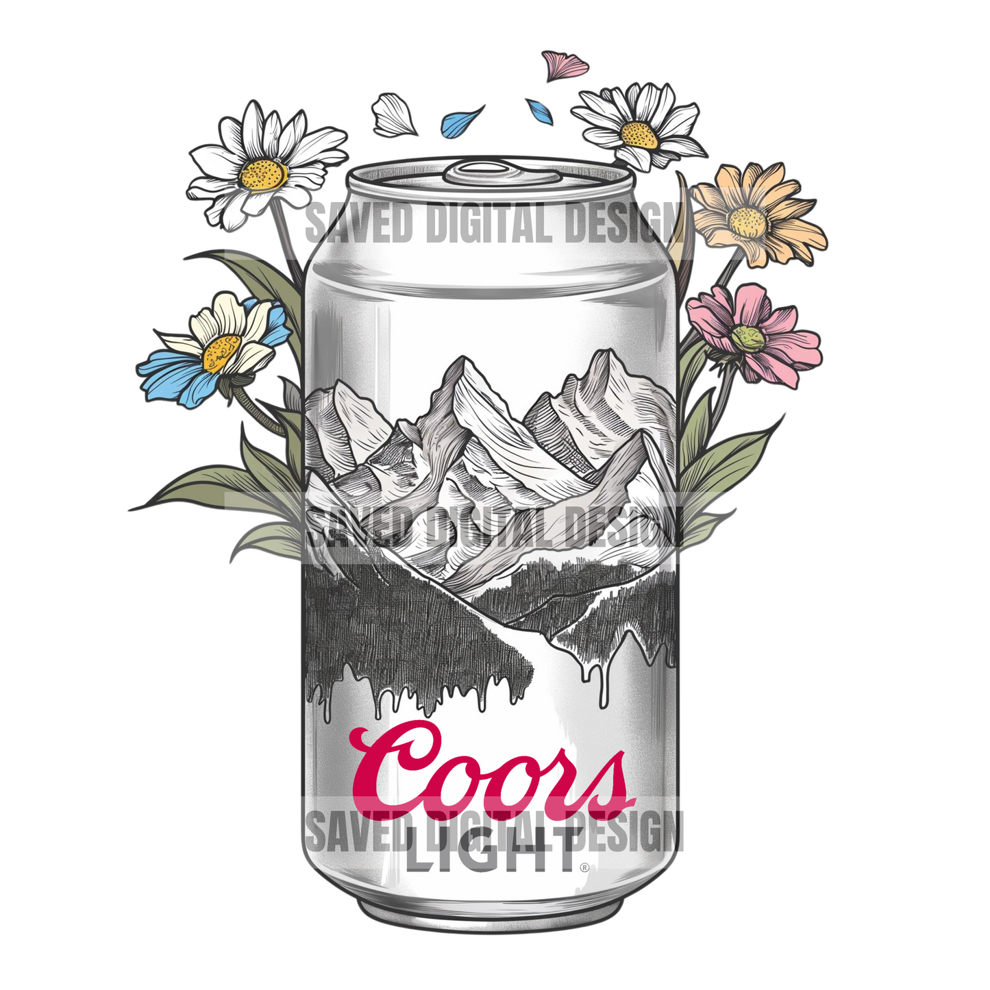 LIGHT BEER FLOWER BLOOMS PNG