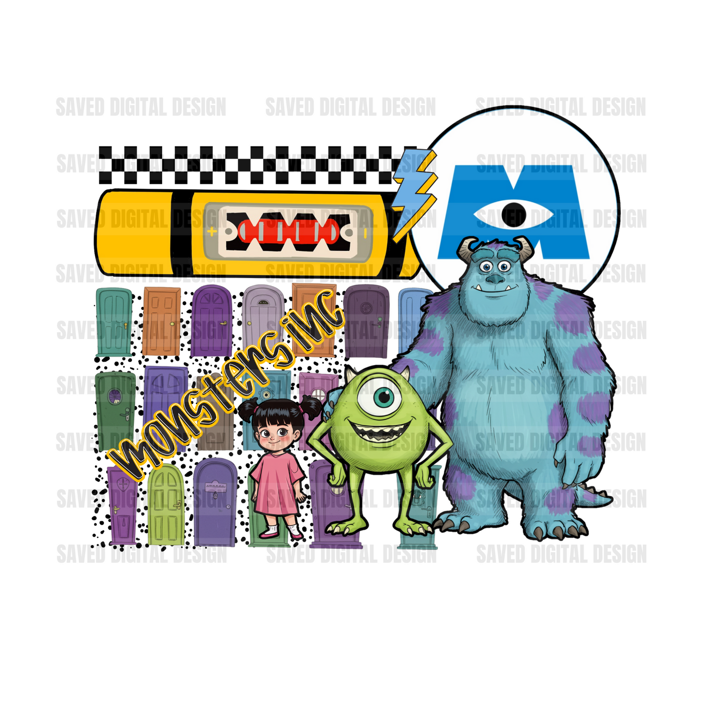 MONSTER INC KID COLLAGE