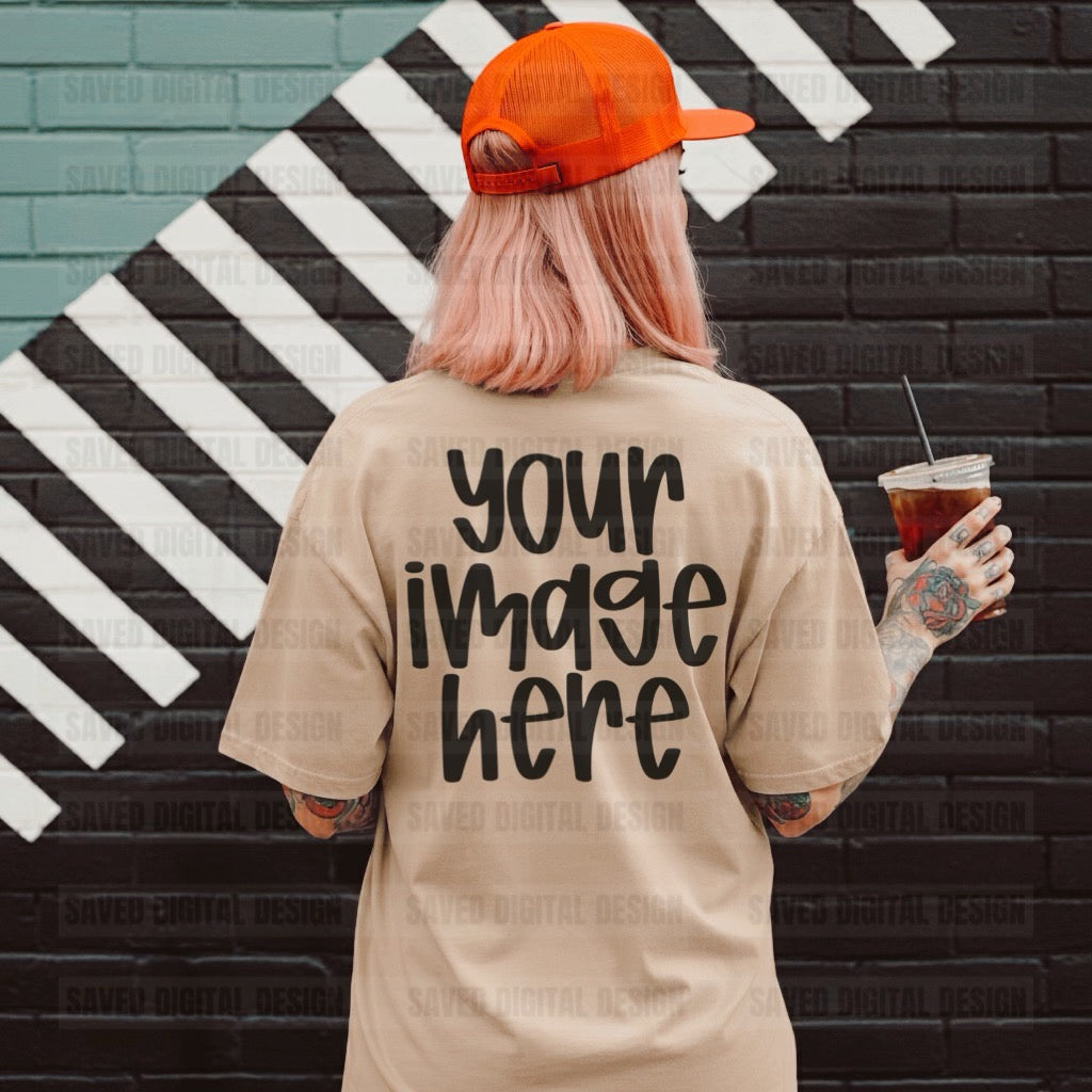 UNBRANDED SAND T-SHIRT MOCK