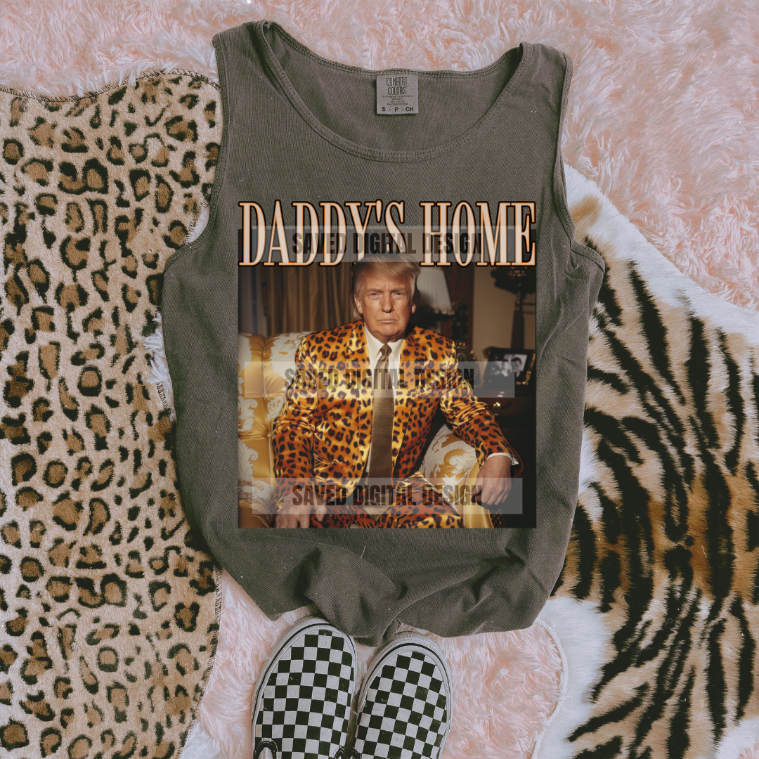 DADDY'S HOME LEOPARD PRINT PNG
