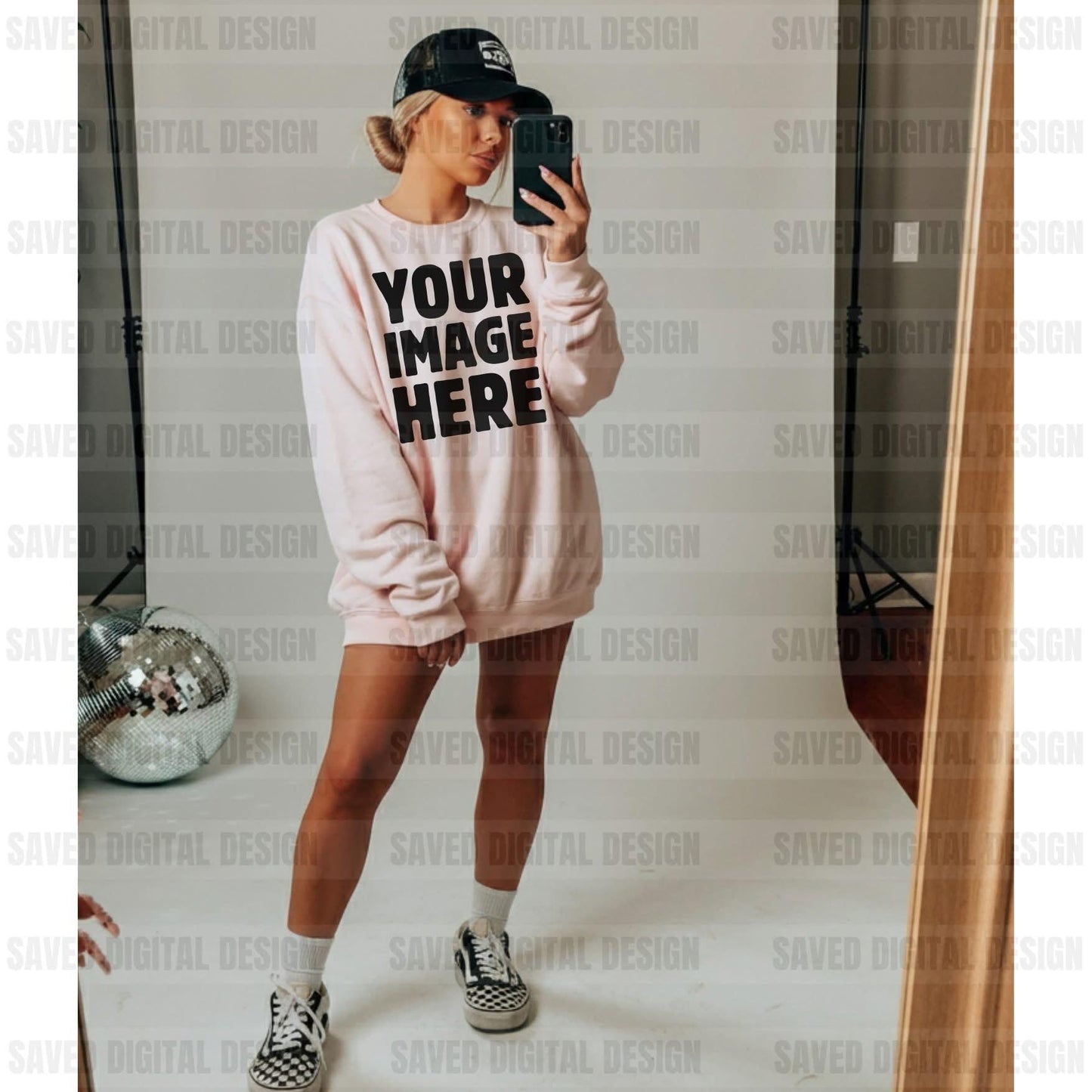 UNBRANDED LIGHT PINK SWEATSHIRT MOCK