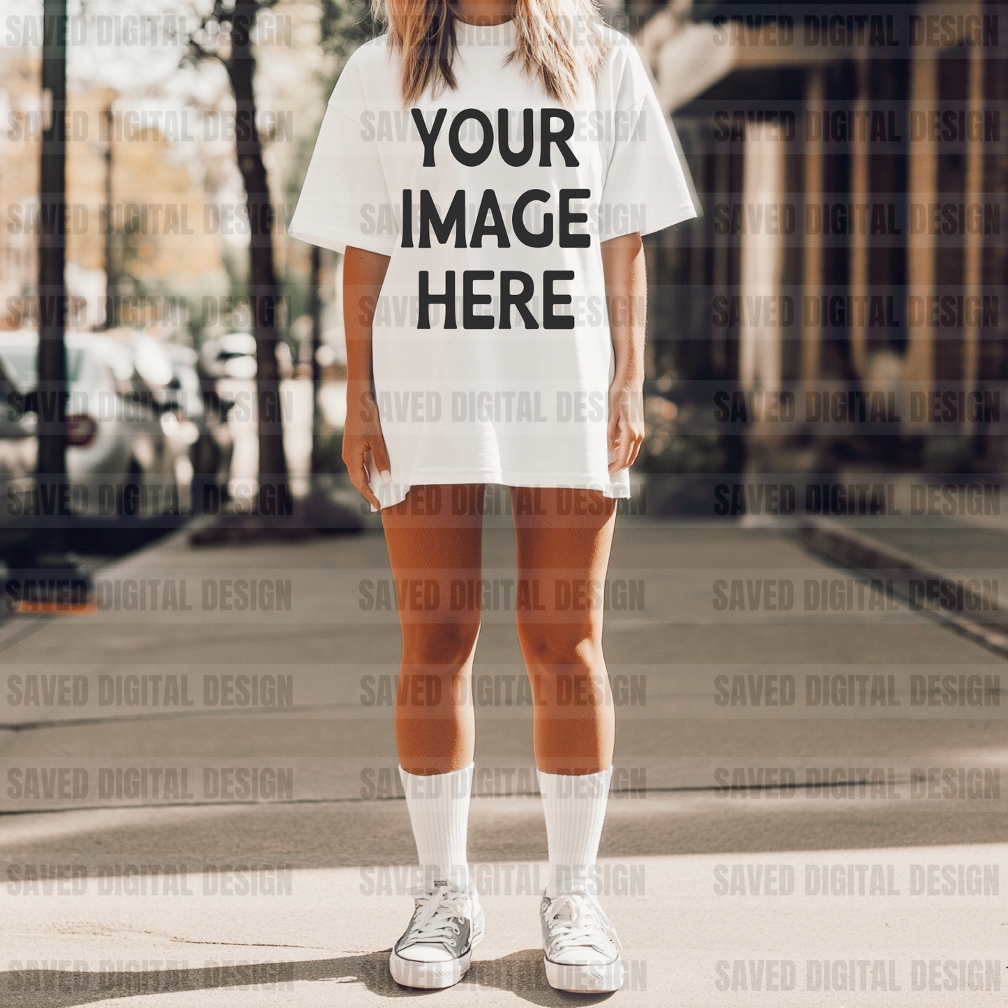 WHITE TSHIRT MOCK UNBRANDED