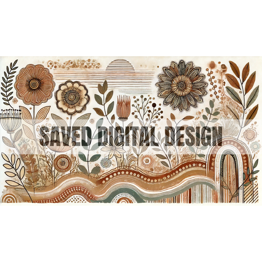BOHO PATTERN ABSTRACT FACEBOOK/WEBSITE BANNER