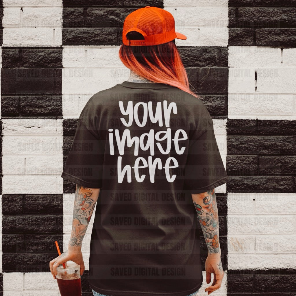 UNBRANDED BLACK T-SHIRT MOCK