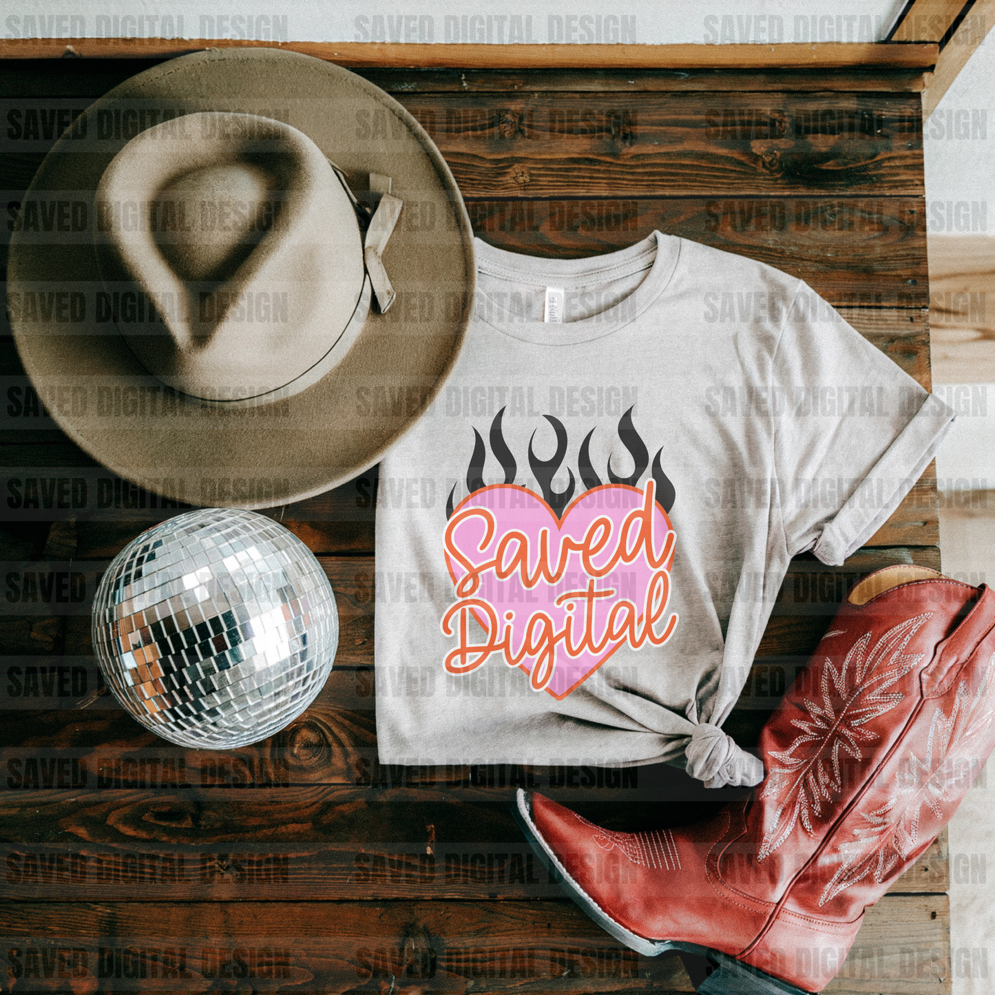 BELLA CANVAS HEATHER COOL GRAY FLAT LAY T-SHIRT MOCK