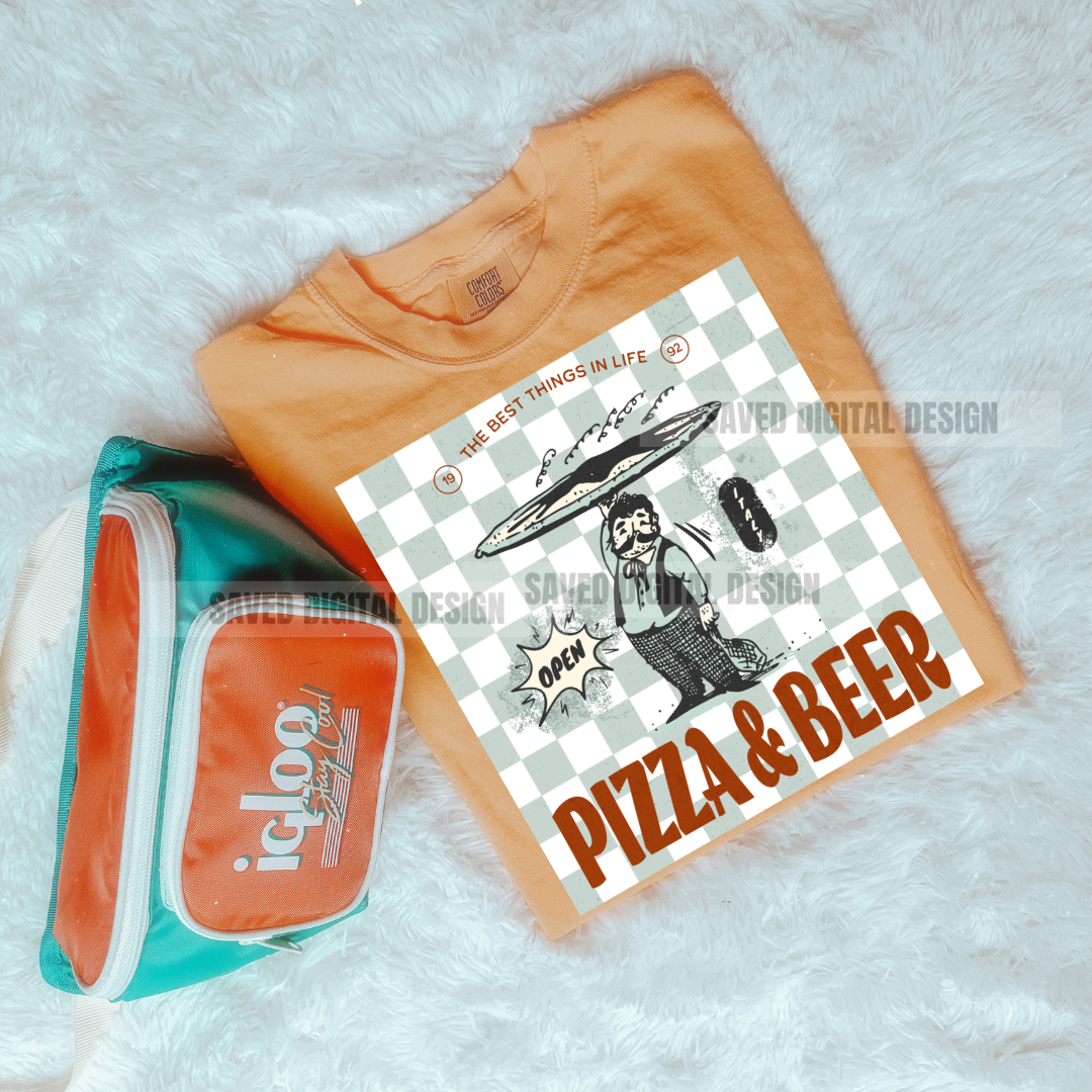 PIZZA AND BEER PNG