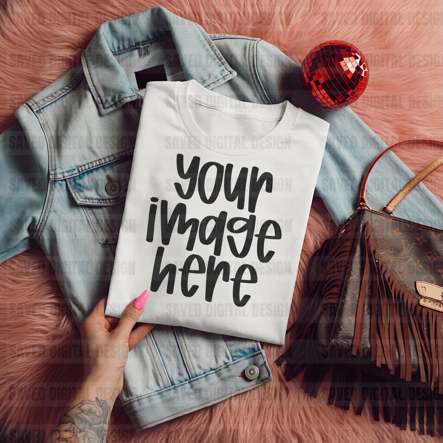 UNBRANDED WHITE T-SHIRT MOCK