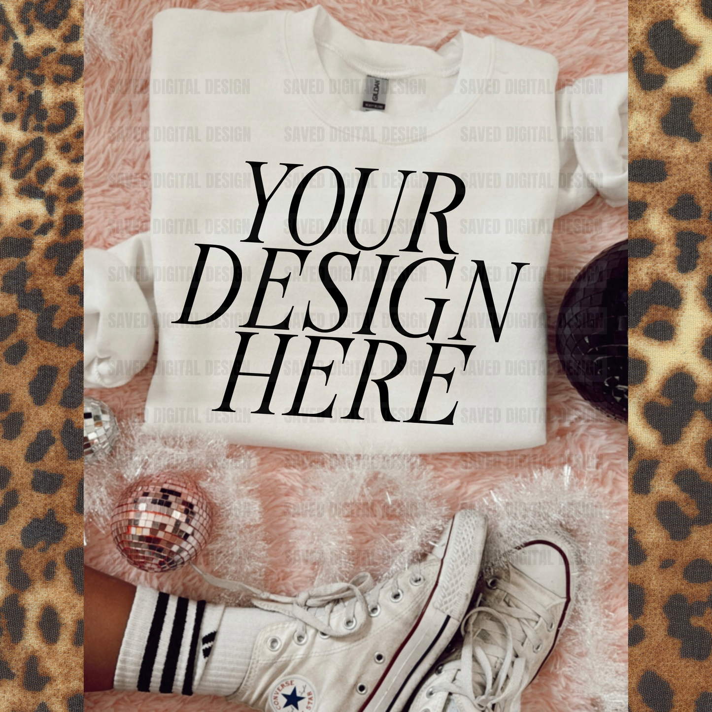 SWEATSHIRT WHITE MOCK