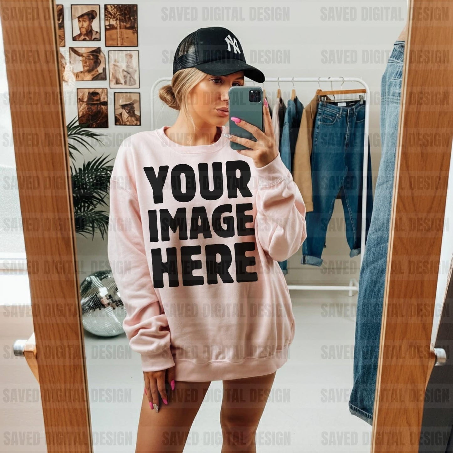 UNBRANDED LIGHT PINK SWEATSHIRT MOCK