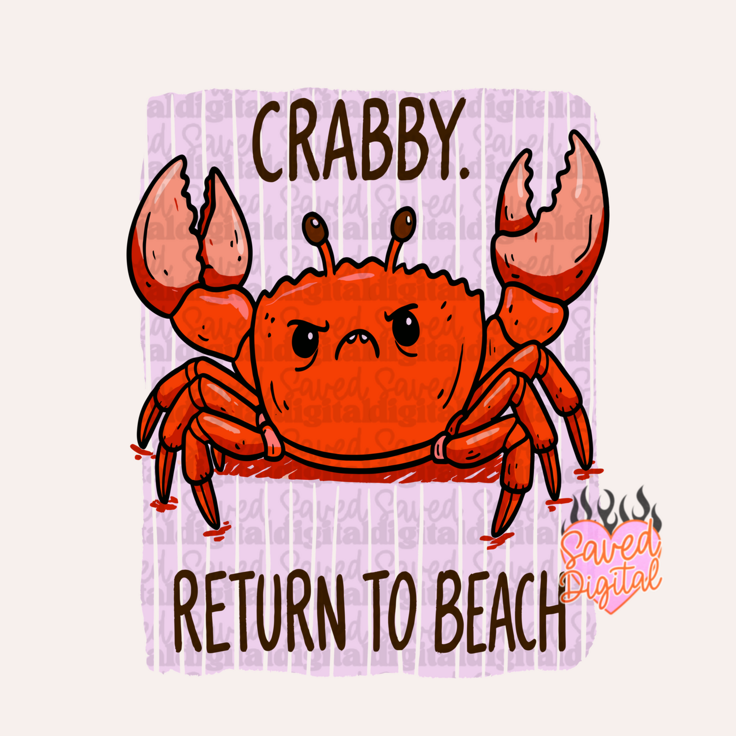 CRABBY, RETURN TO BEACH