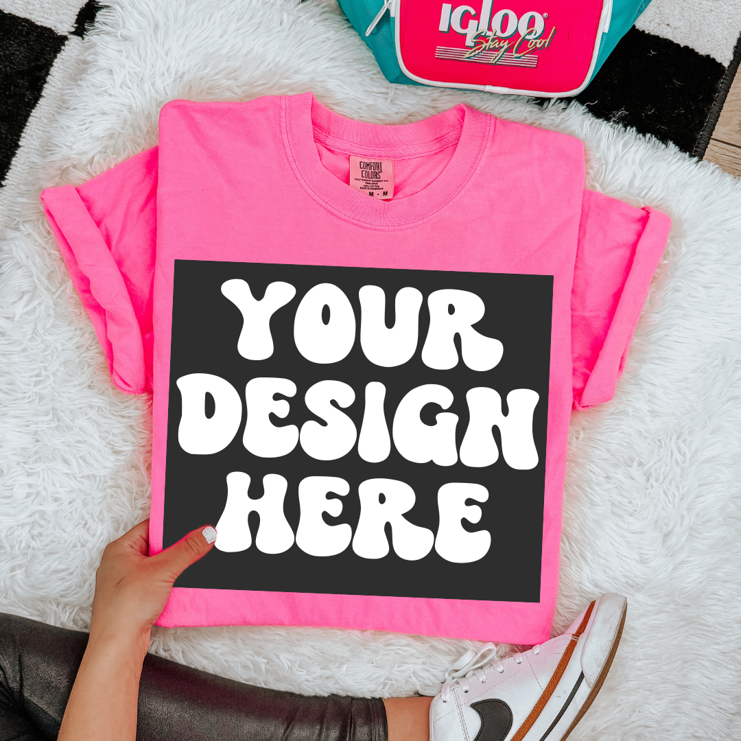 NEON PINK COMFORT COLOR LAYERED MOCK BUNDLE OF 3