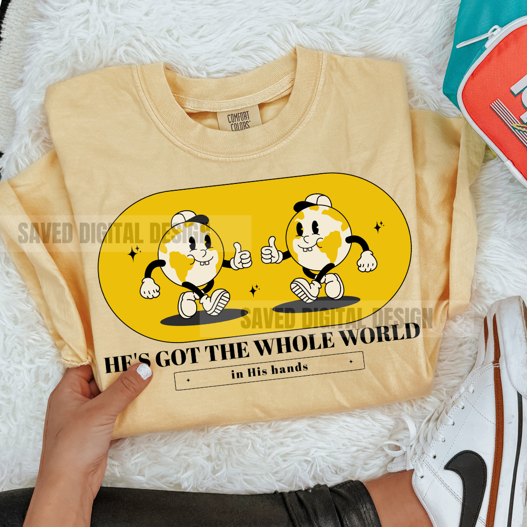 HE'S GOT THE WHOLE WORLD IN HIS HANDS PNG