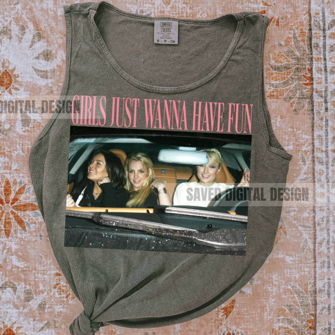 GIRLS JUST WANNA HAVE FUN PNG