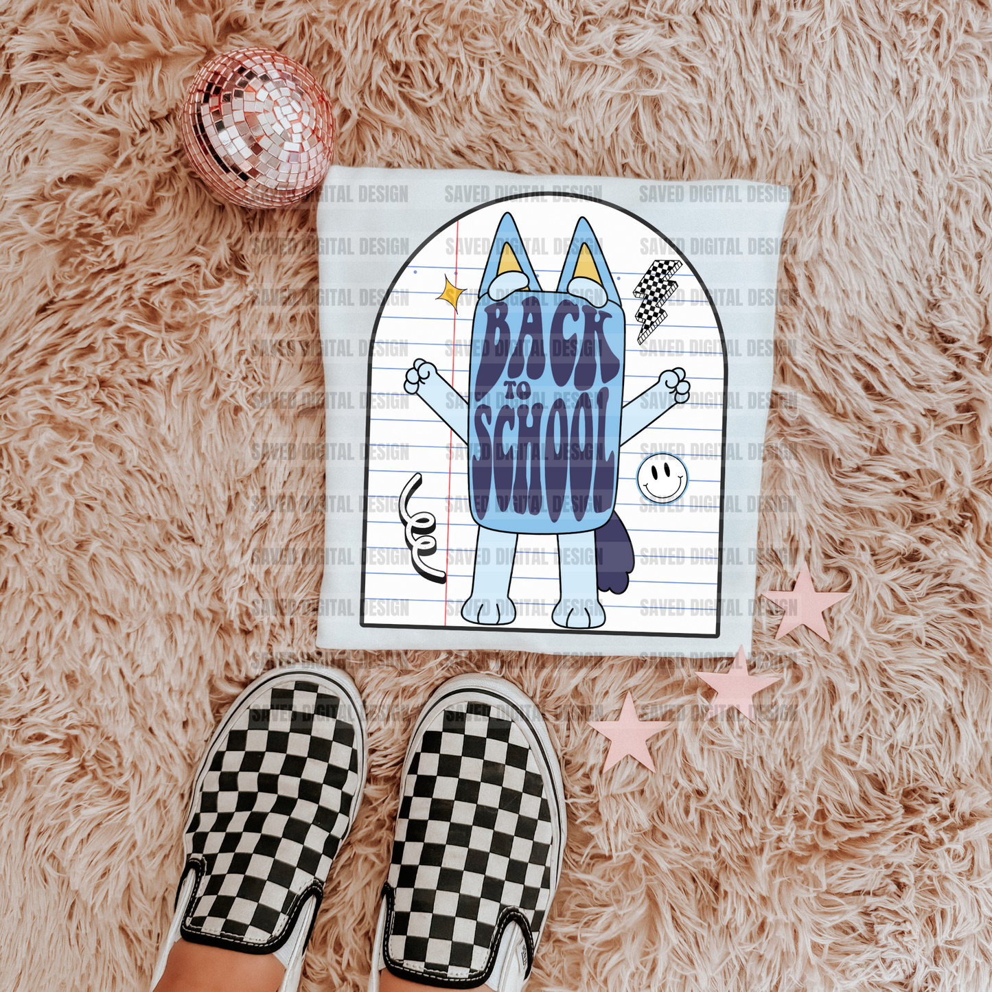 BACK TO SCHOOL BLUE DOG PNG