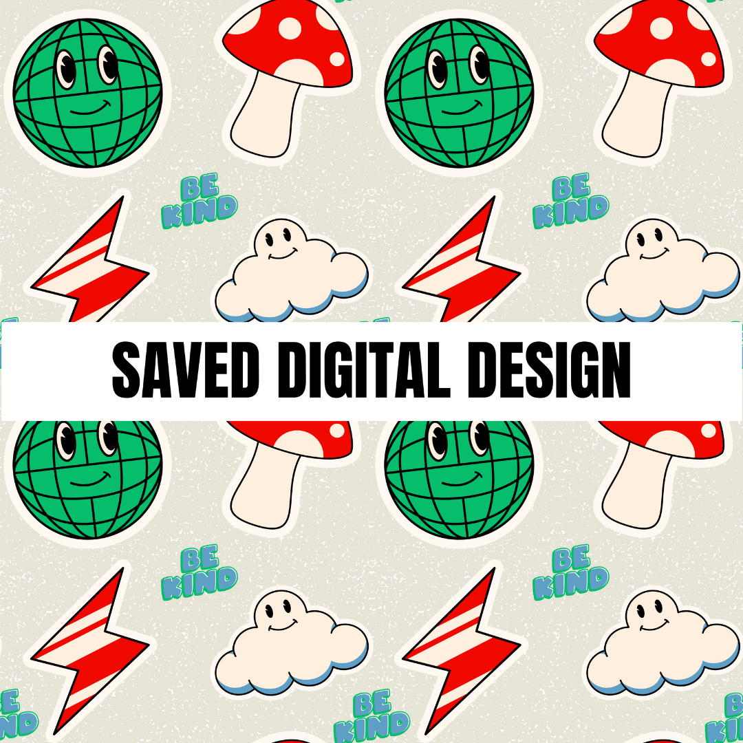 BE KIND MUSHROOM DISCO SEAMLESS