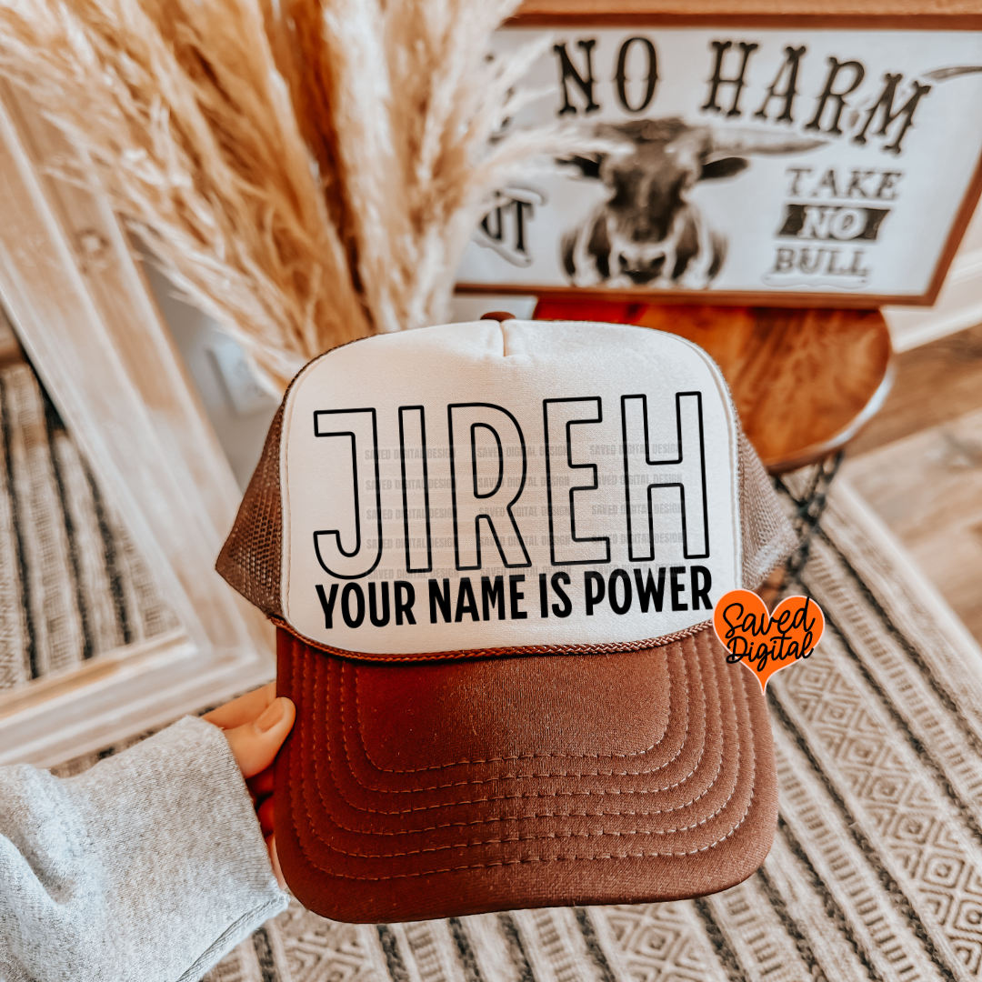 JIREH TRUCKER CAP PNG