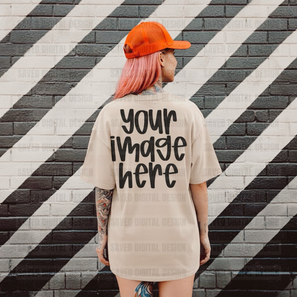 UNBRANDED SAND T-SHIRT MOCK