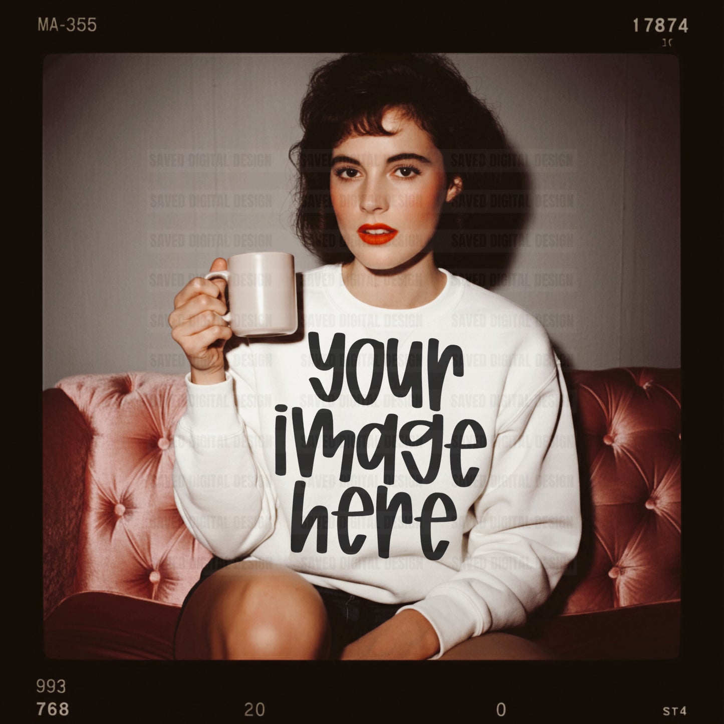UNBRANDED WHITE SWEATSHIRT MOCK