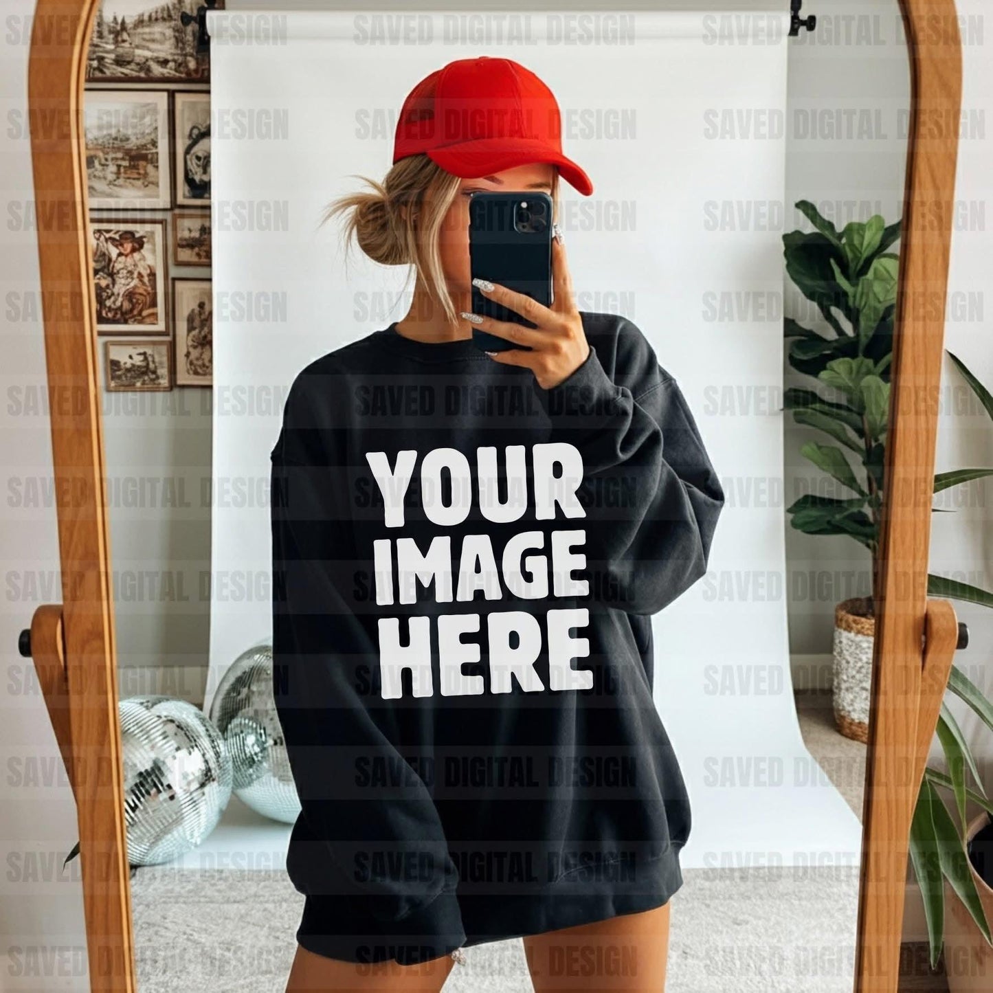 UNBRANDED BLACK SWEATSHIRT MOCK