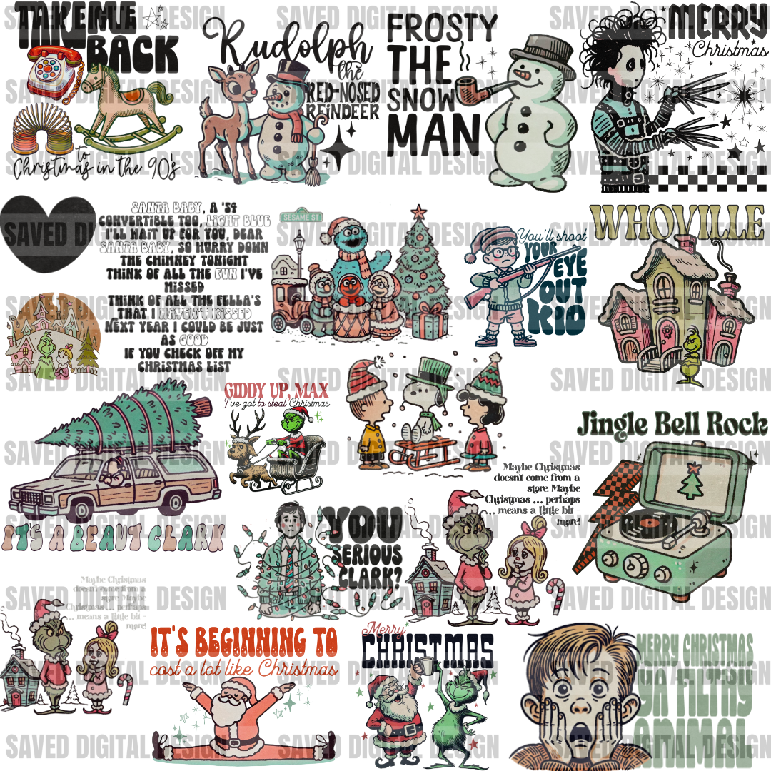 SINGLES: VINTAGE CHRISTMAS (**BUNDLE SOLD OUT**)