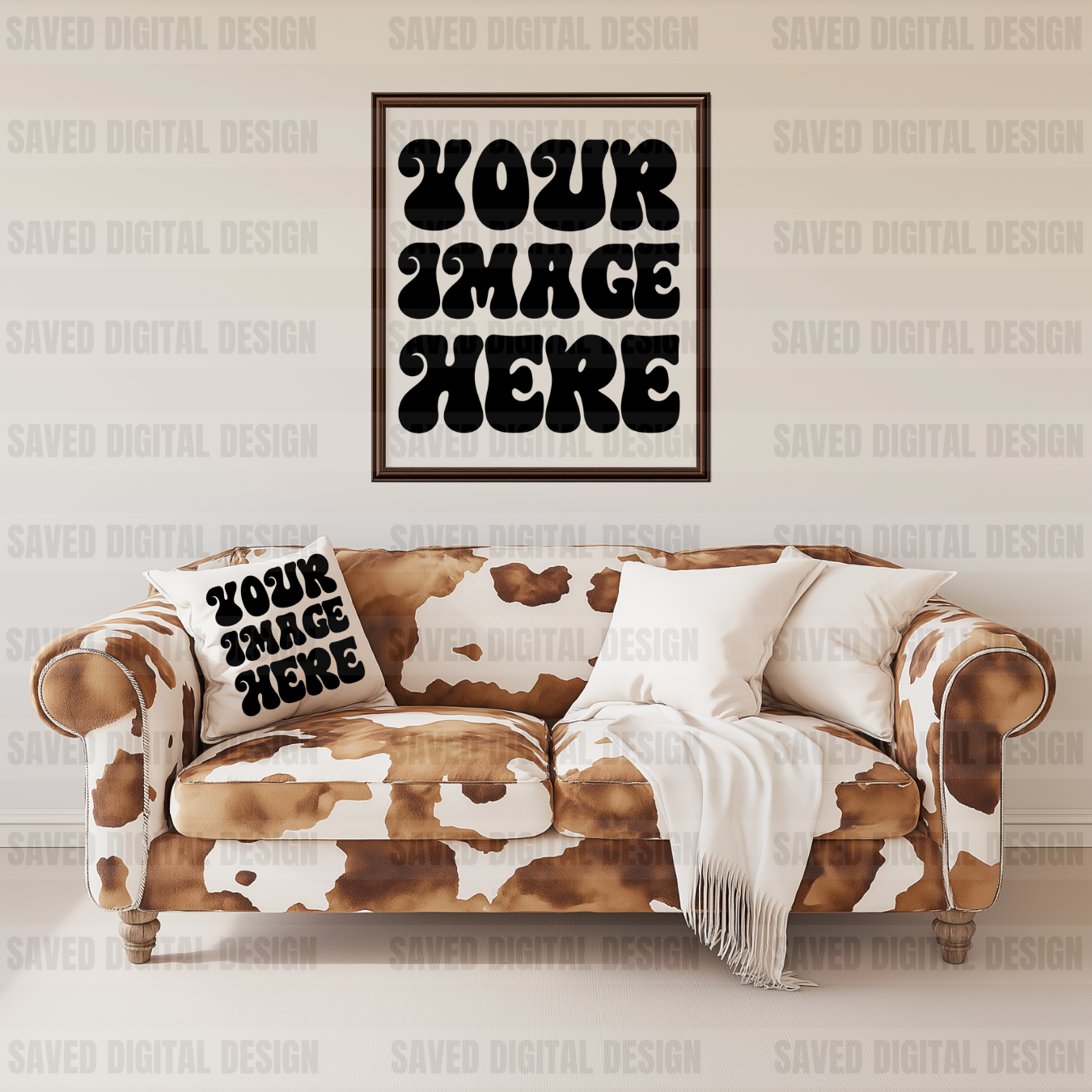 HOME PILLOW & CANVAS MOCK - WESTERN