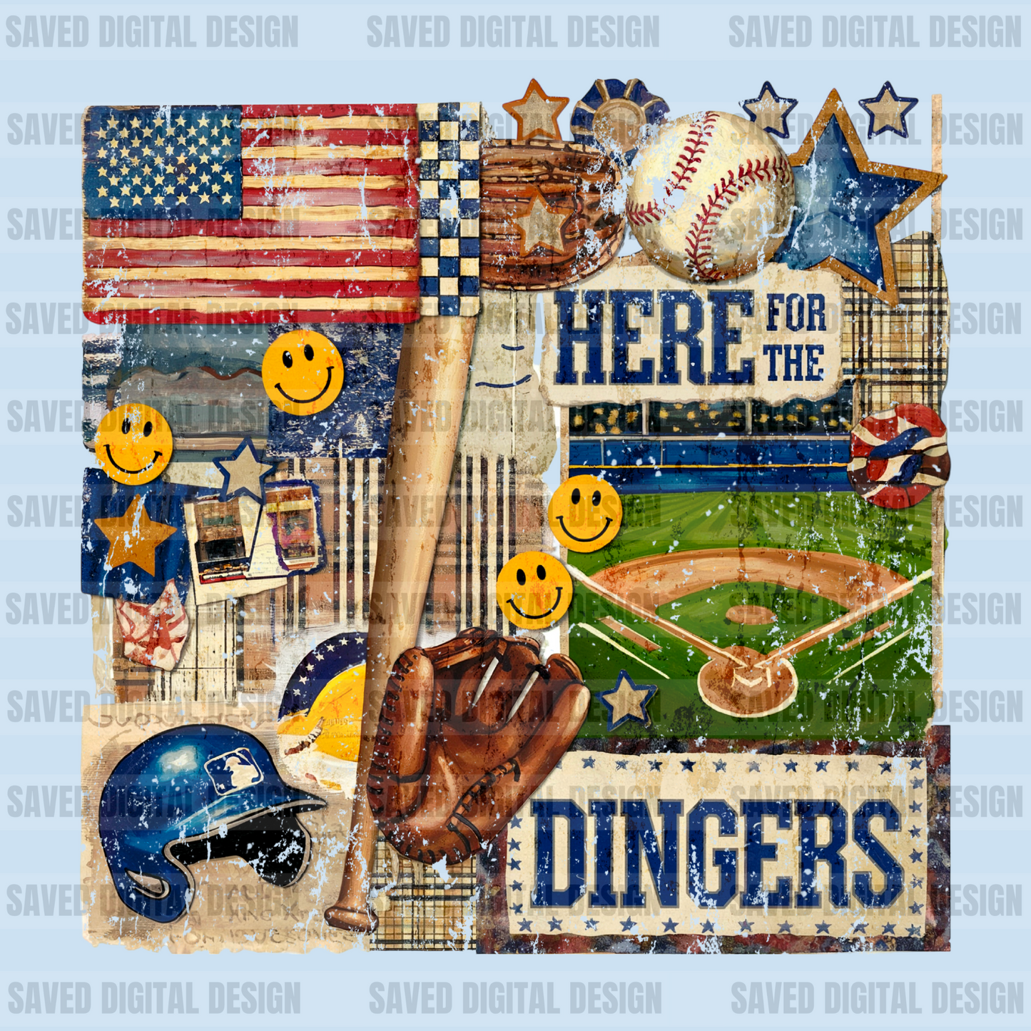 DINGERS SCRAPBOOK COLLAGE
