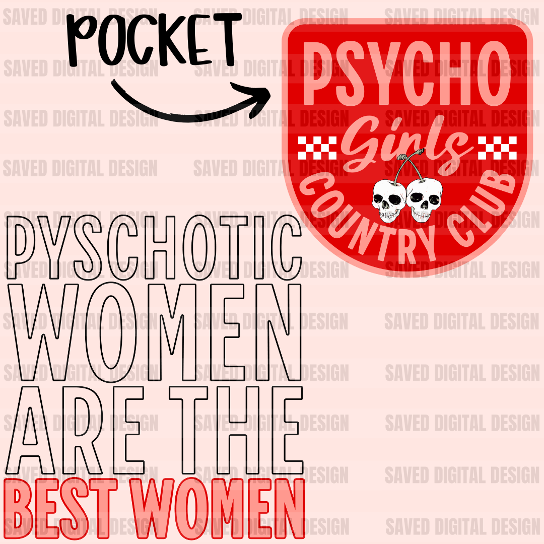 PHSYCO GIRL COUNTRY CLUB BACK + POCKET