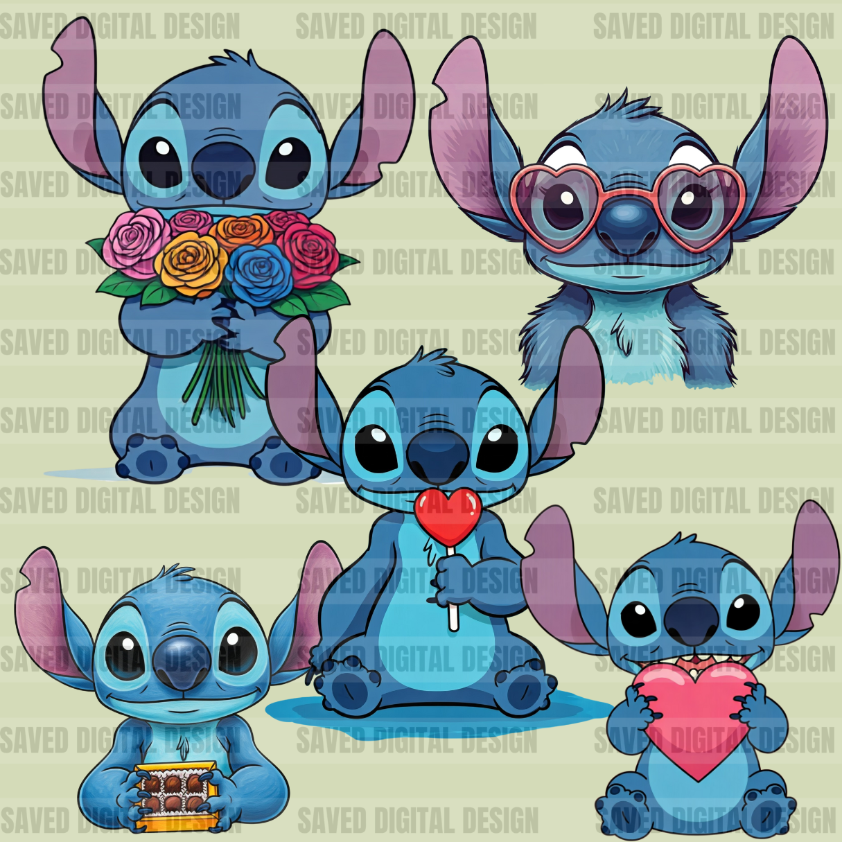 STITCH CLIPART BUNDLE