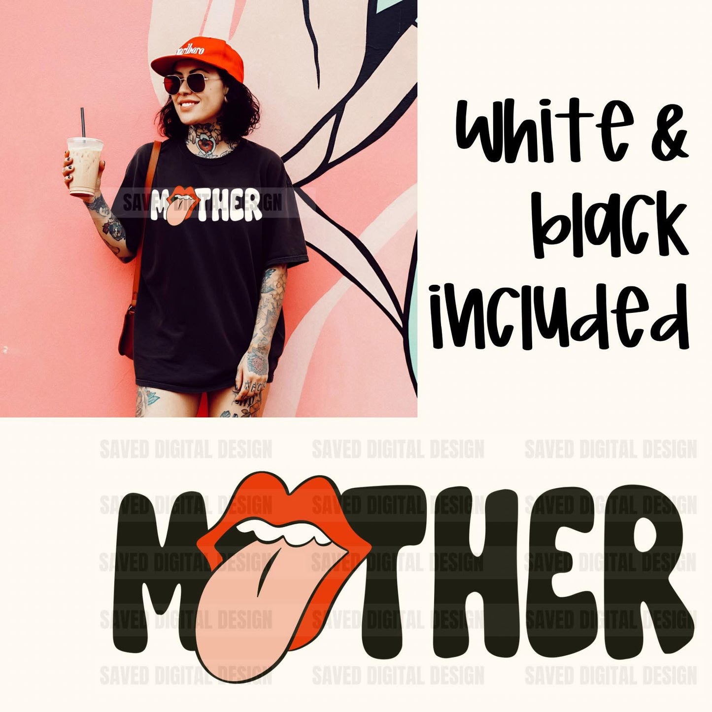 MOTHER BLACK + WHITE INCLUDED