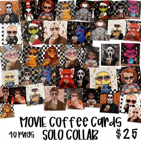 CHARACTER COFFEE CARDS - MOVIE - bundle
