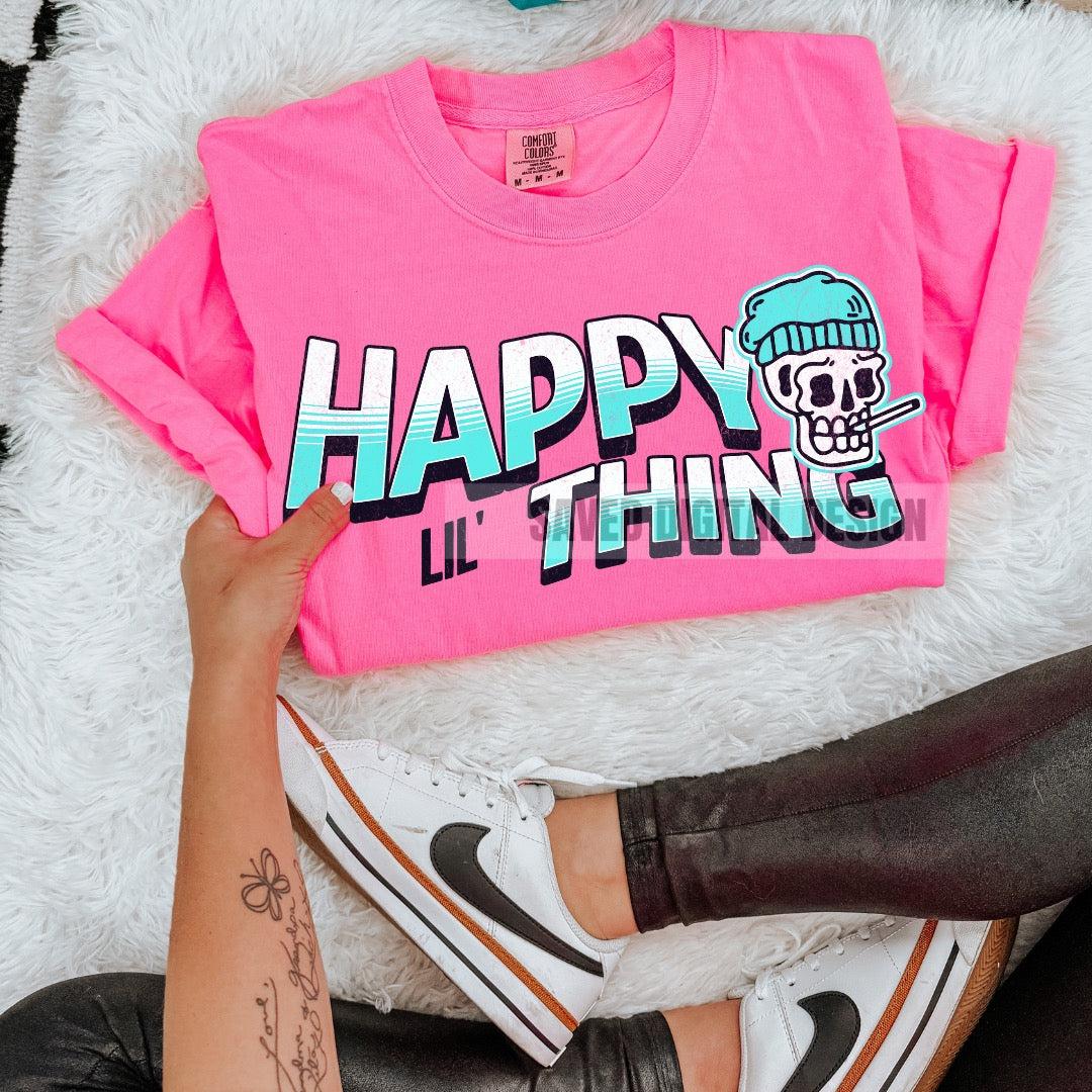 HAPPY LIL THING NEON PNG