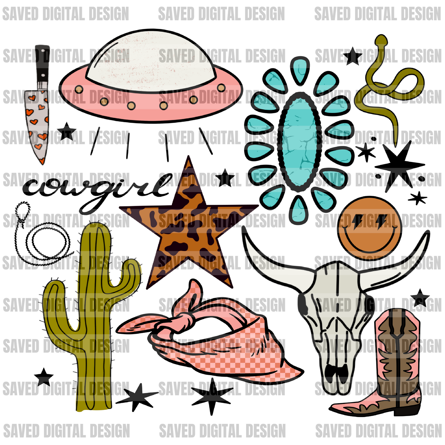 COWGIRL COLLAGE