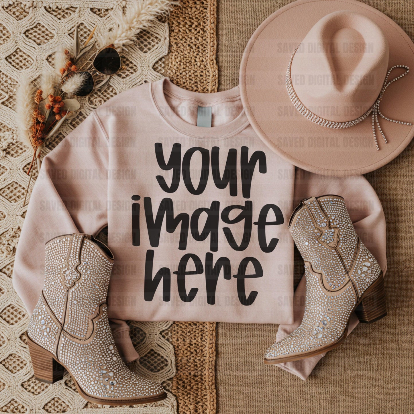 GILDAN LIGHT PINK SWEATSHIRT MOCK