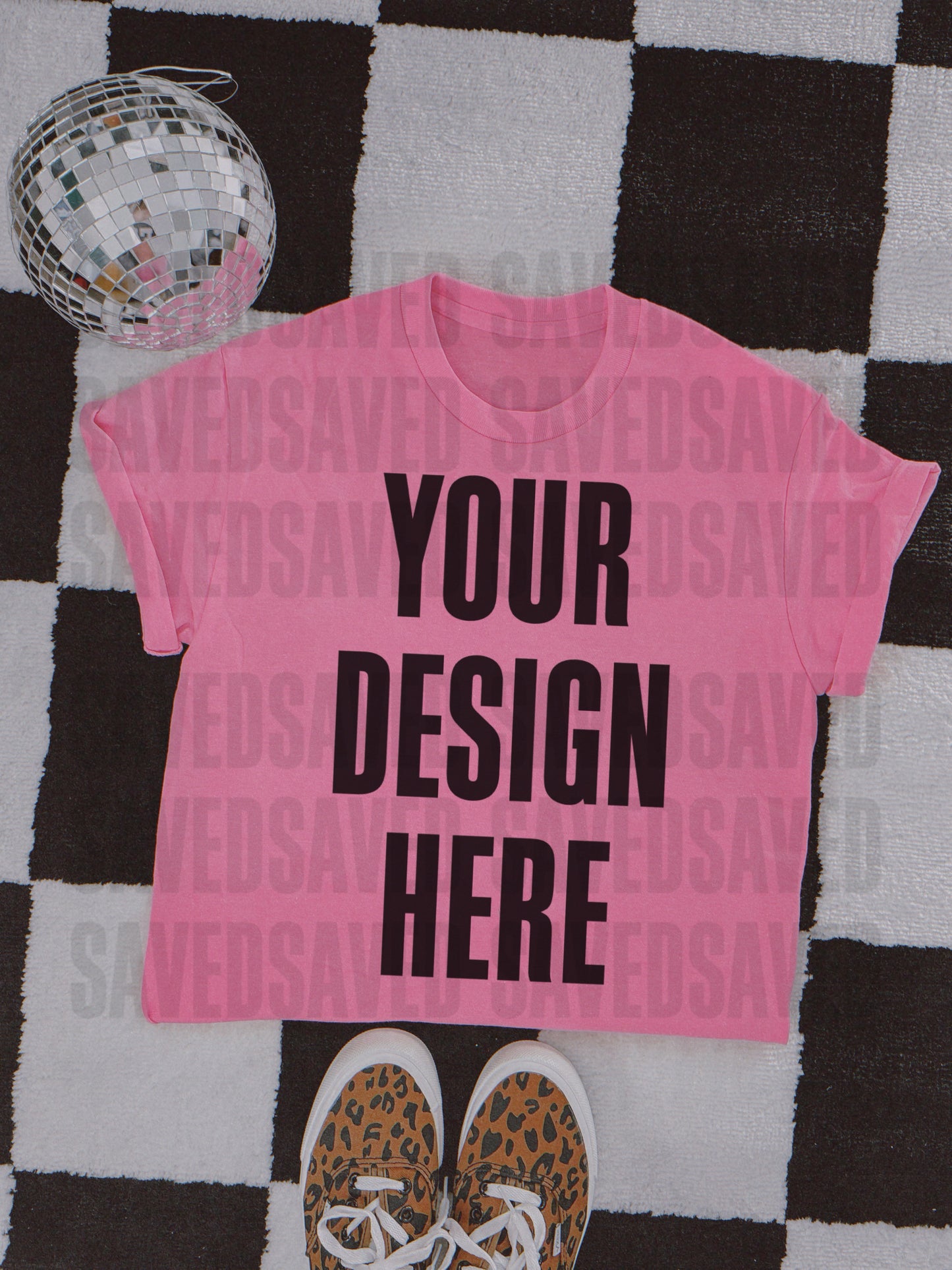 DISCO DAZZLE HOT PINK MOCK UP