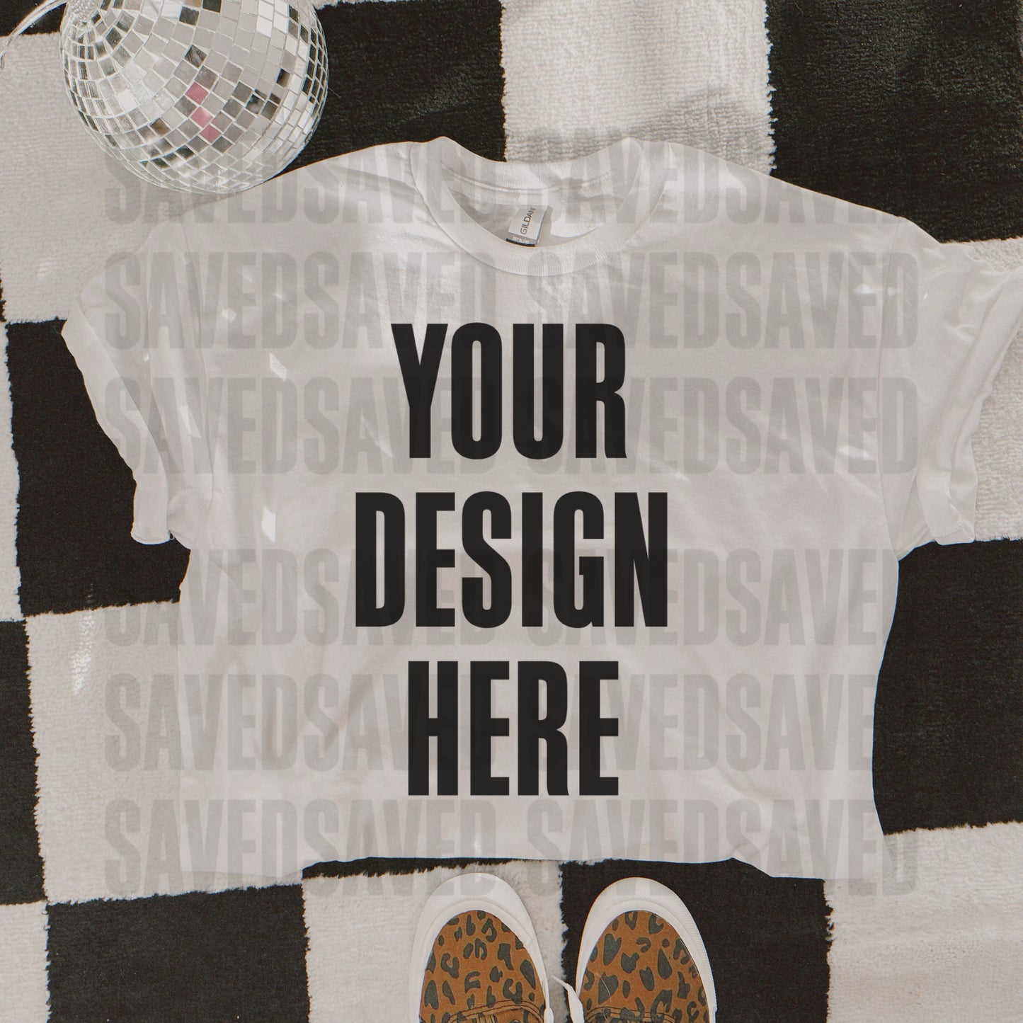 DISCO DAZZLE WHITE MOCK UP