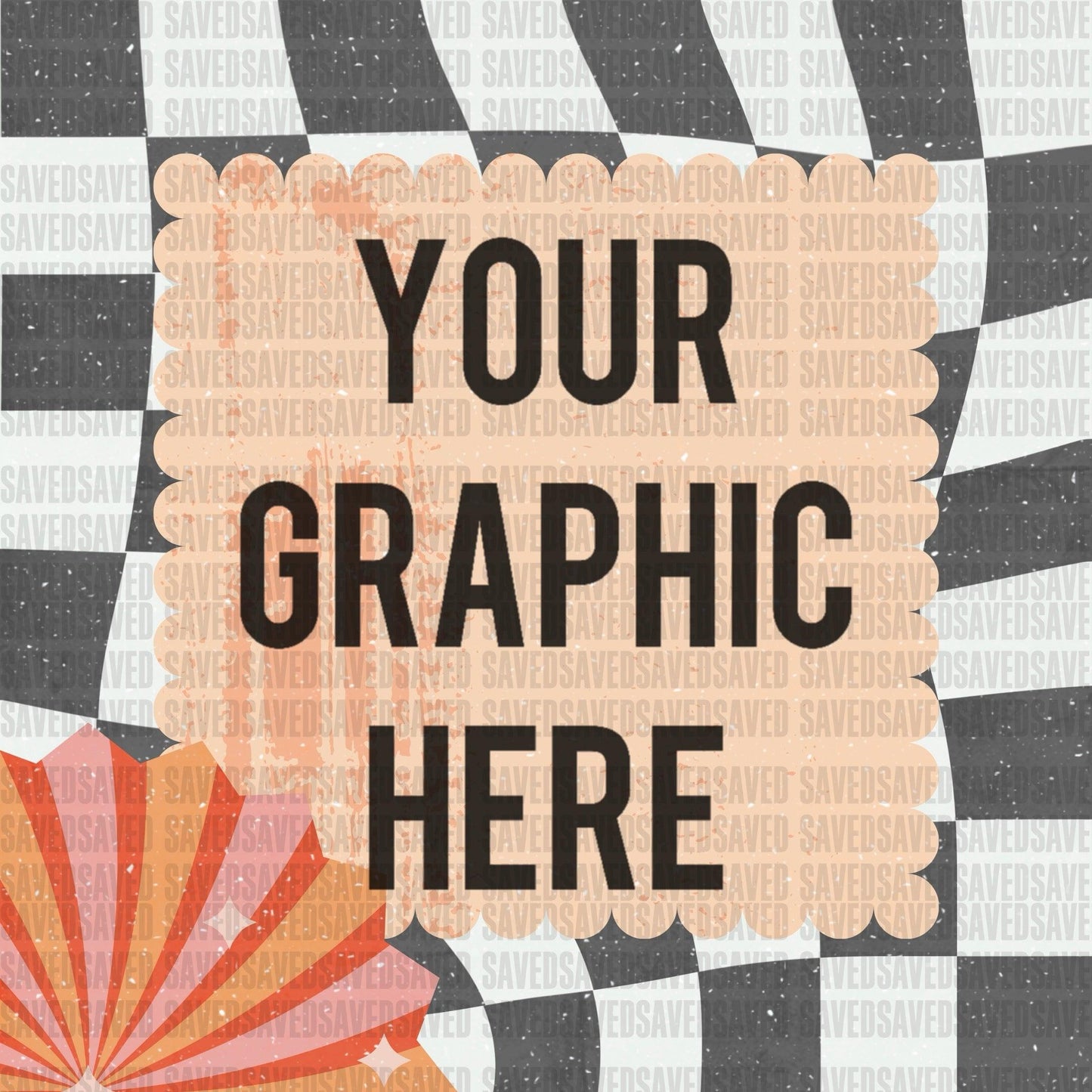 RETRO STICKER BLANK ADVERTISEMENT GRAPHIC
