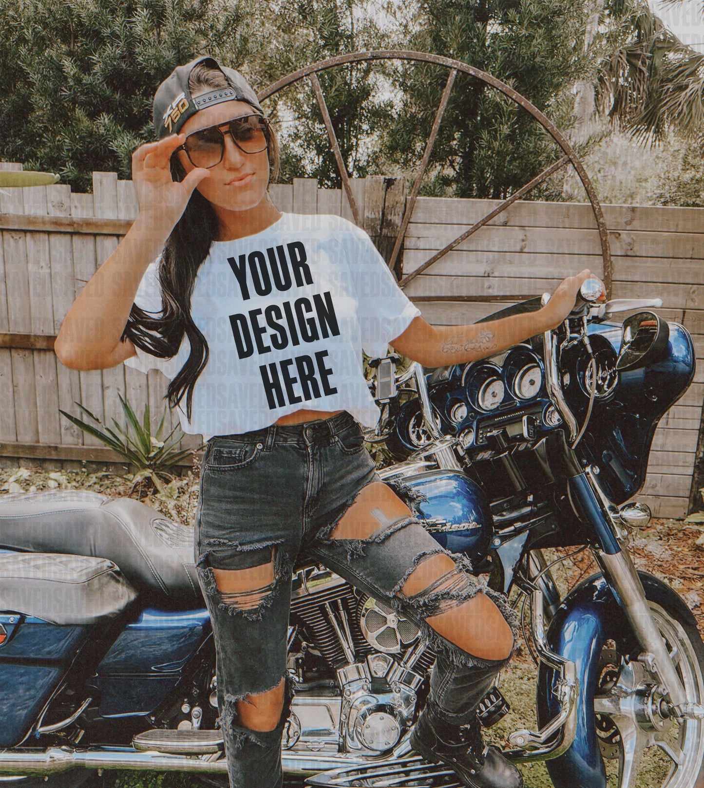MOTO MOCKS WHITE TEE