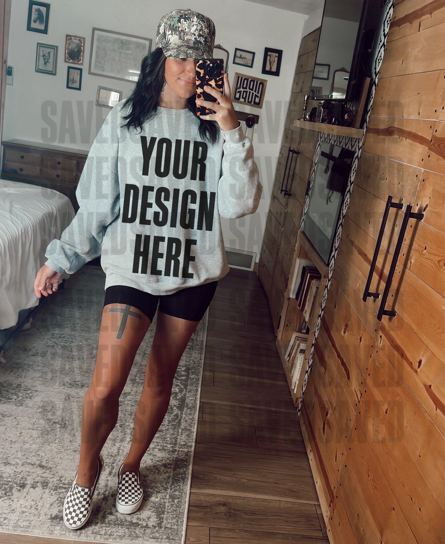 ASH GILDAN SWEATSHIRT MOCK