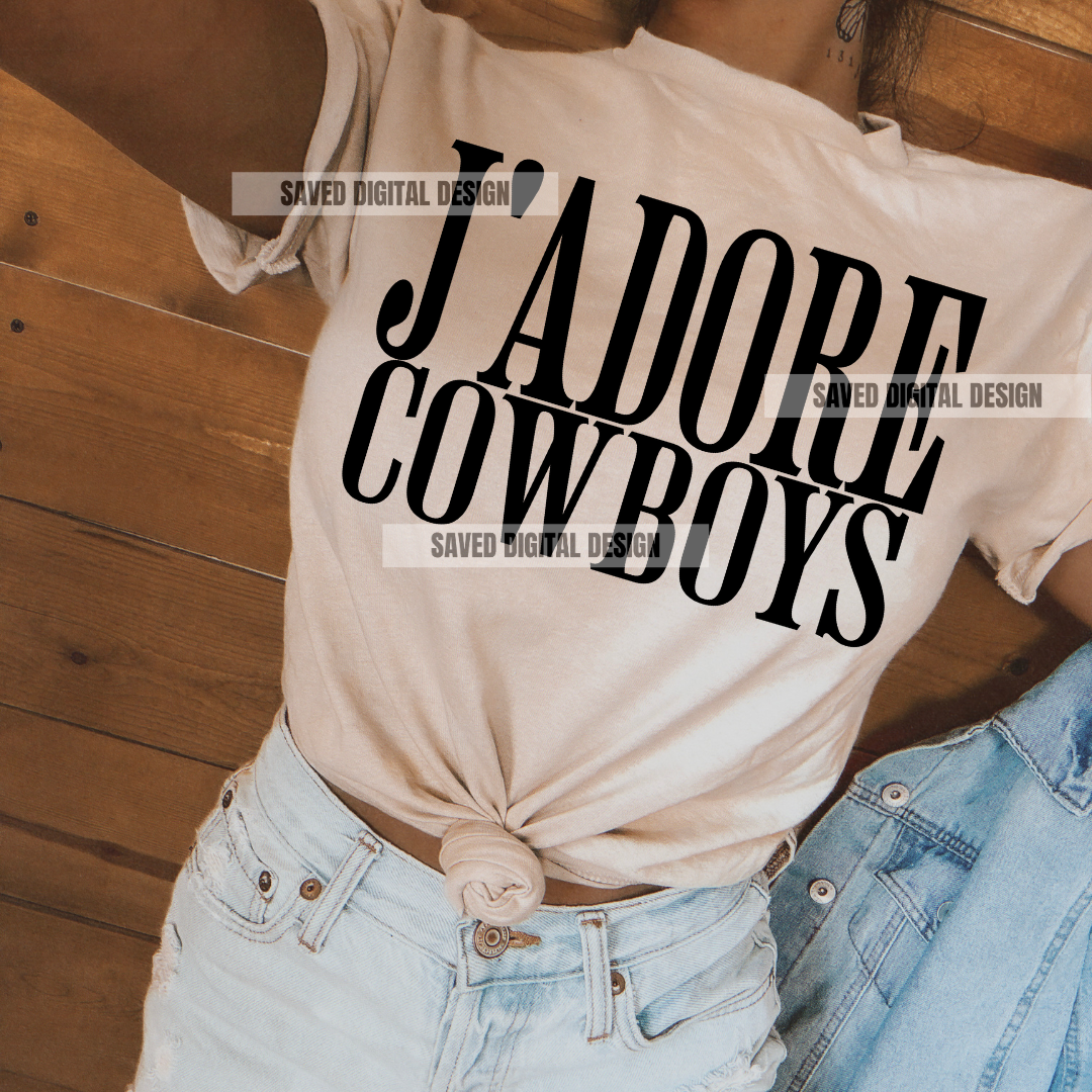 J'ADORE COWBOYS PNG