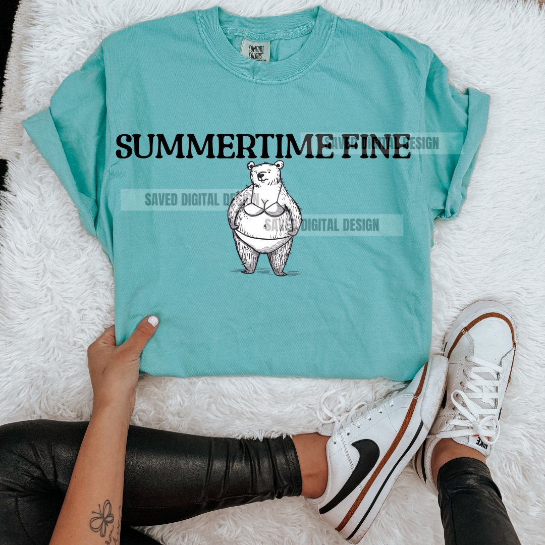 SUMMERTIME FINE BIKINI BEAR PNG