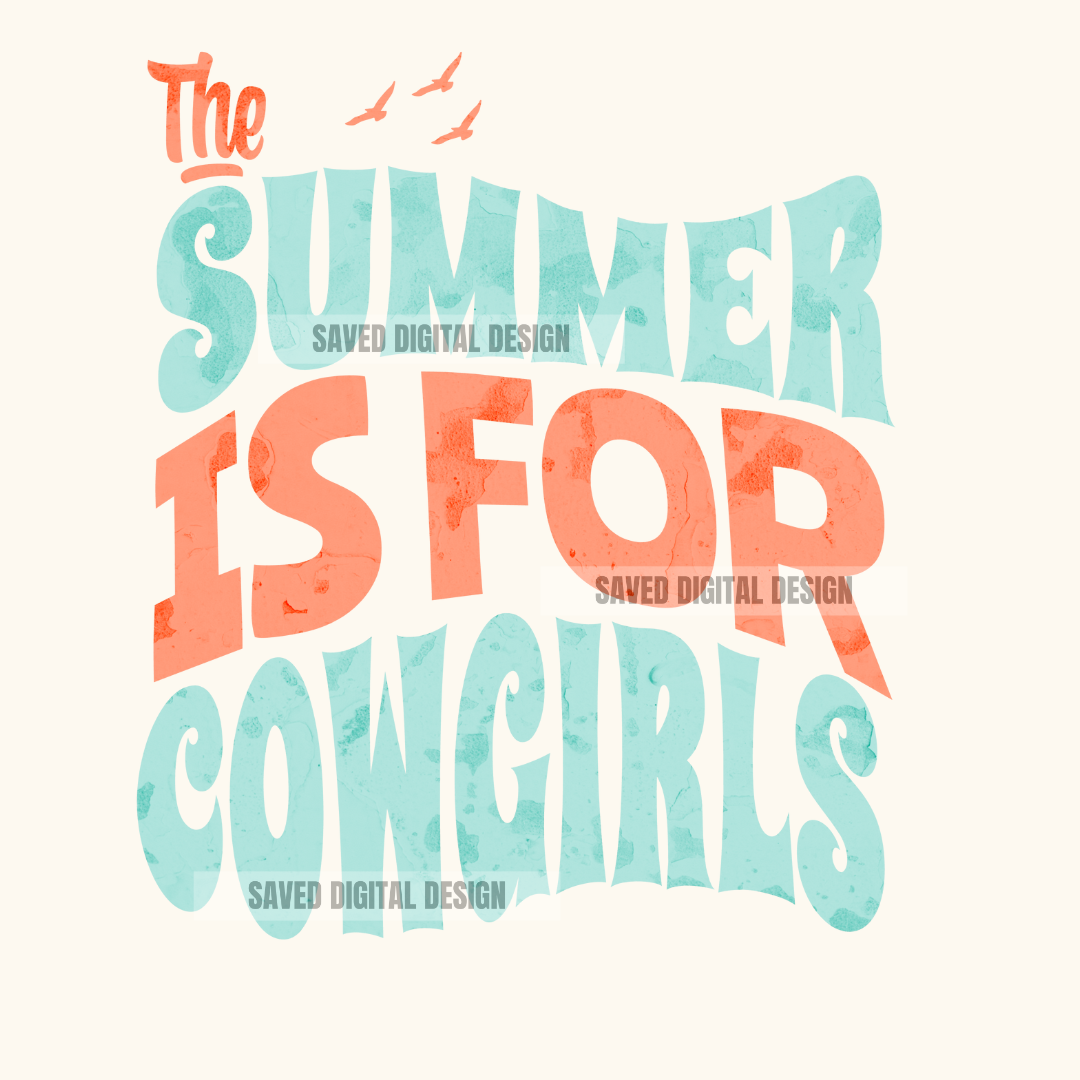 SUMMER IS FOR COWGIRLS PNG
