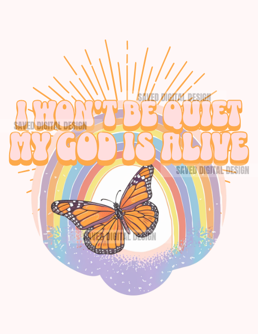 I WON'T BE QUIET MY GOD IS ALIVE PNG