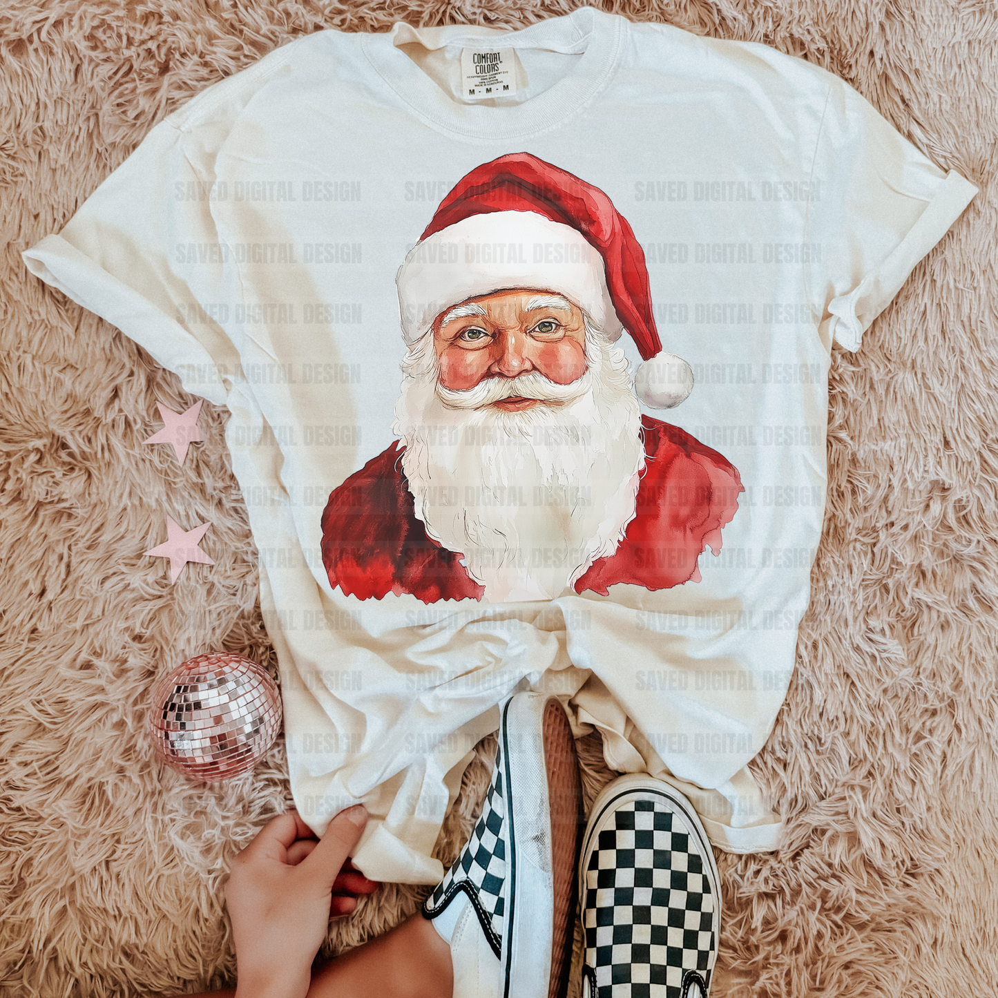 WATERCOLOR SANTA
