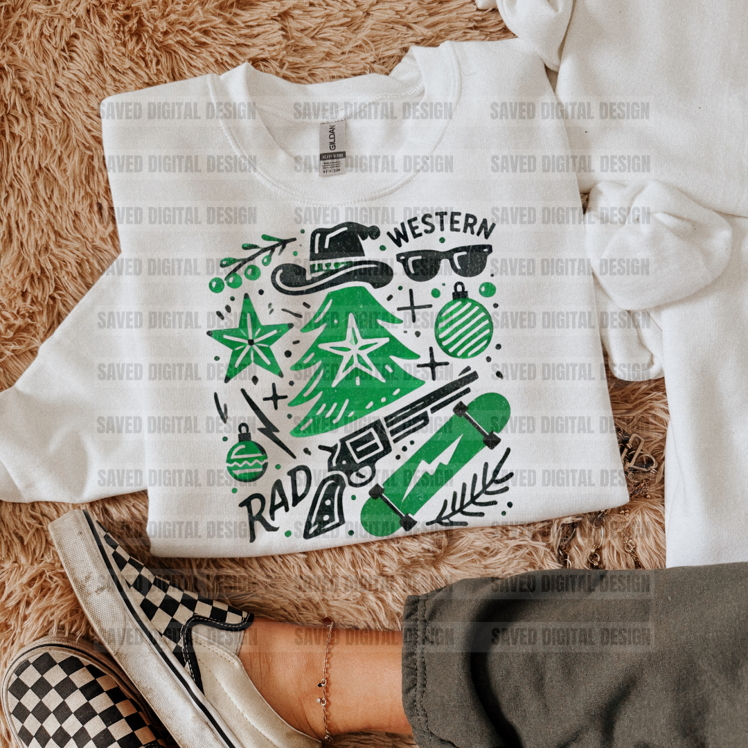 RAD GREEN CHRISTMAS COLLAGE