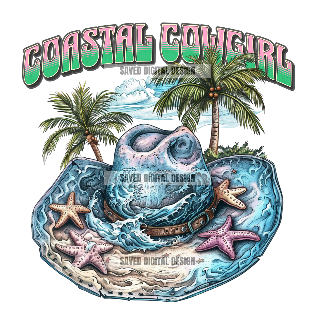 COASTAL COWGIRL FRONT + BACK PNG