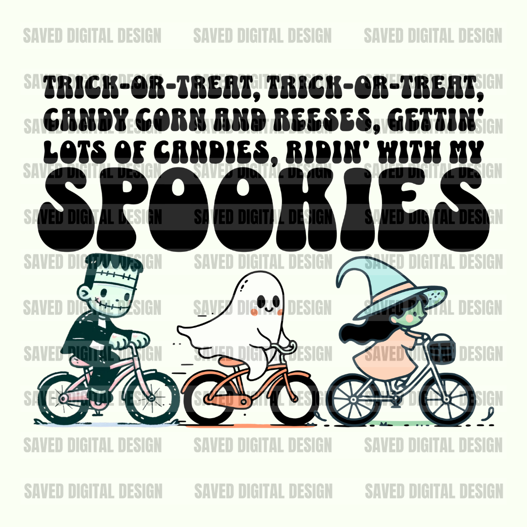 RIDIN' WITH MY SPOOKIES PNG