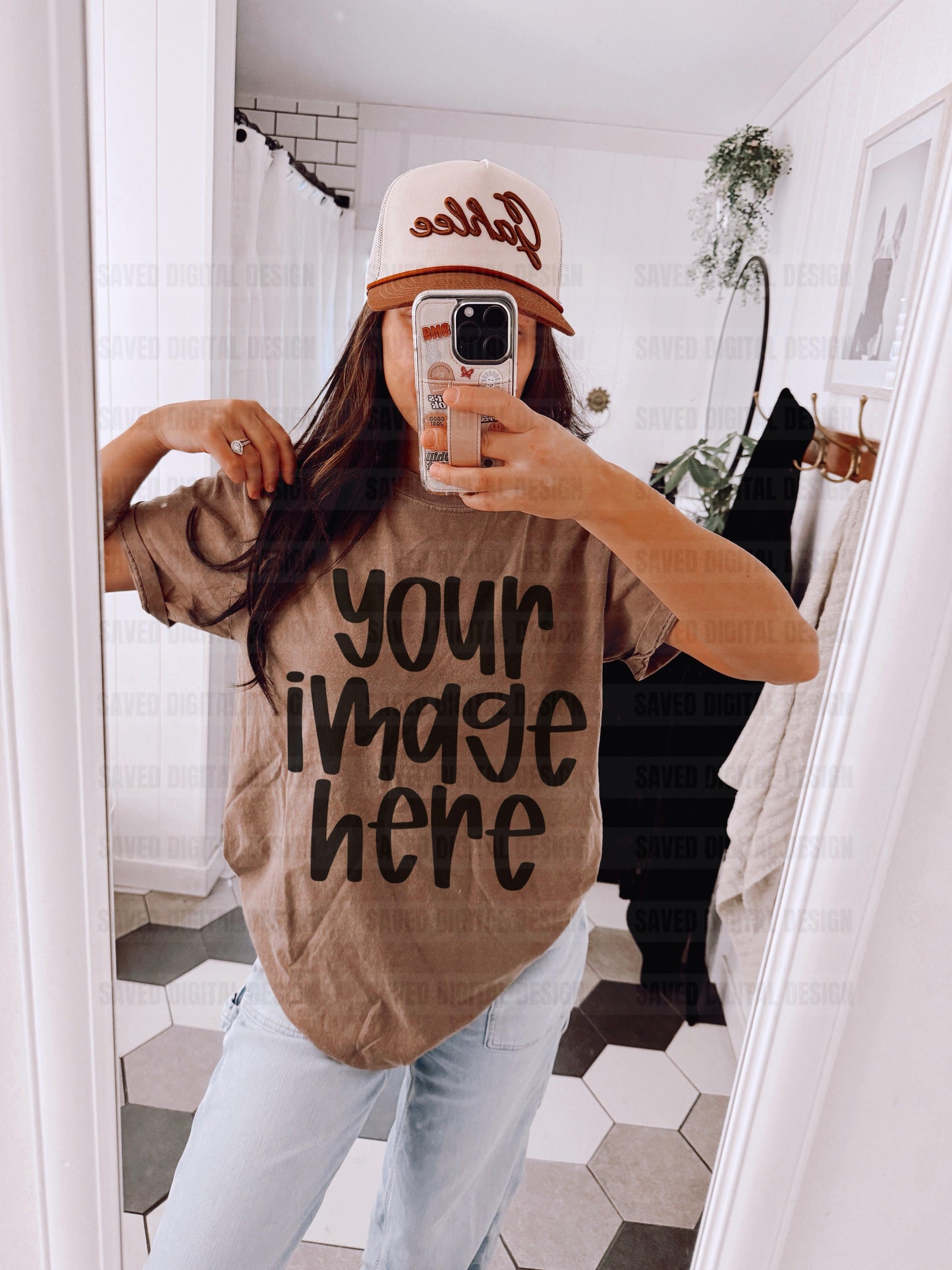 COMFORT COLOR ESPRESSO MODEL TEE MOCK