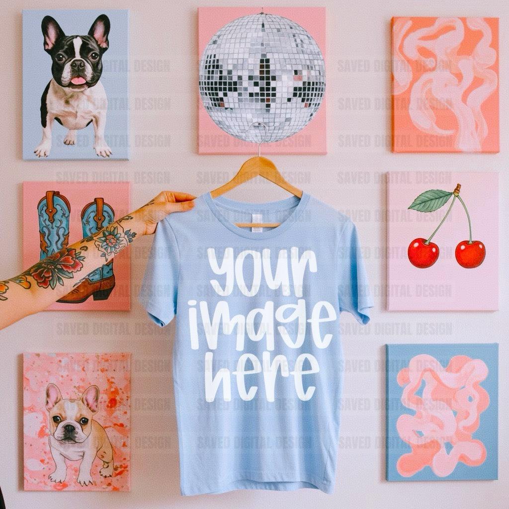 UNBRANDED LIGHT BLUE TEE MOCK