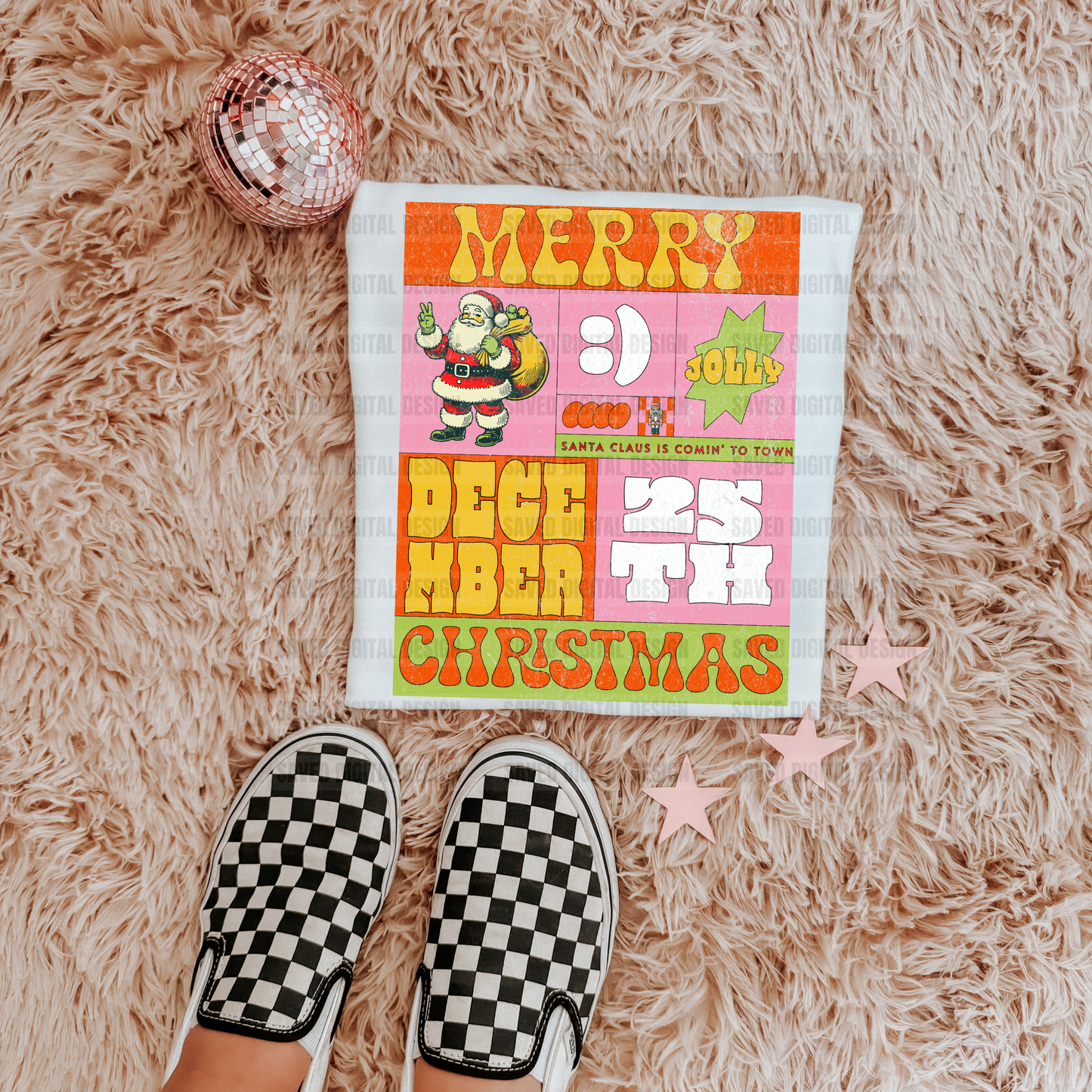 MERRY CHRISTMAS DISTRESSED